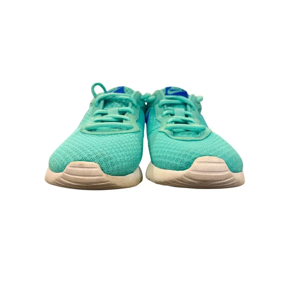 Nike Tanjun Teal Blue Mesh Running Shoes 6.5 Gorpcore Athleisure Sneakers